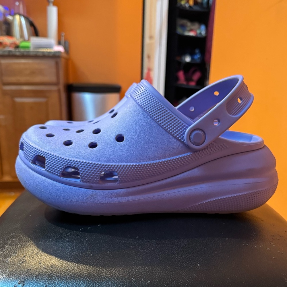 Purple Crocs Crush Clog